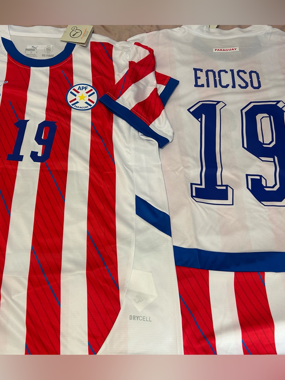 Puma PARAGUAY JULIO ENCISO Men’s JERSEY Sz M,L,XL,2X New w tags Brighton Star!